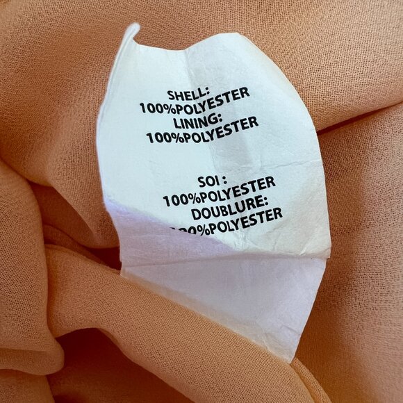 Ramy Brook - Shorts - August Chiffon - Nectar Orange - Size Medium - Picture 8 of 10